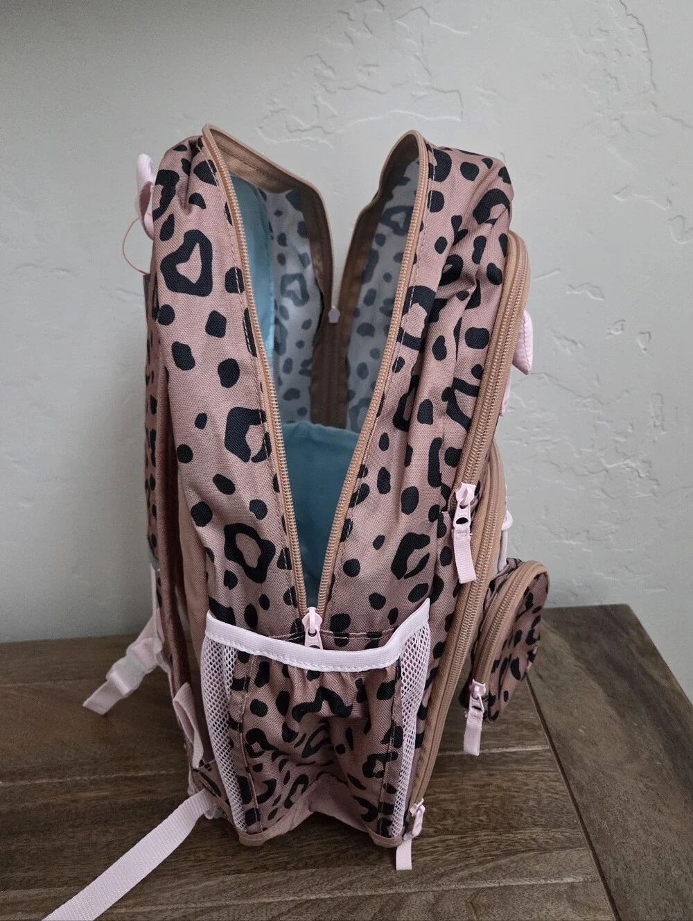 Cat & Jack Target Leopard Print Backpack with Bento Box